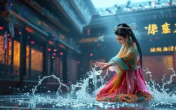 豫剧戏曲马前泼水