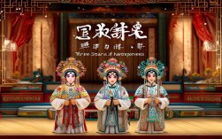 京剧三星贺喜如何通过舞台艺术展现三星贺喜的吉祥内涵？