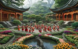 传统戏曲游花园