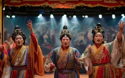 经典戏曲杨门女将歌曲中，杨门女将的英勇气概如何通过旋律传递？