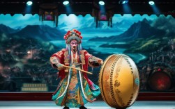 京剧战金山中击鼓音乐如何通过鼓声展现巾帼英雄的战场英姿？