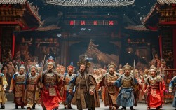 戏曲豫剧杨家将出征