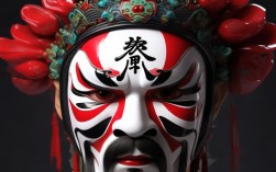 猪八戒京剧脸谱的黑白粉色彩与图案如何具体暗喻其性格？