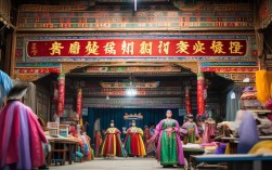 商丘豫剧下乡演出后台，演员们如何准备乡野舞台？