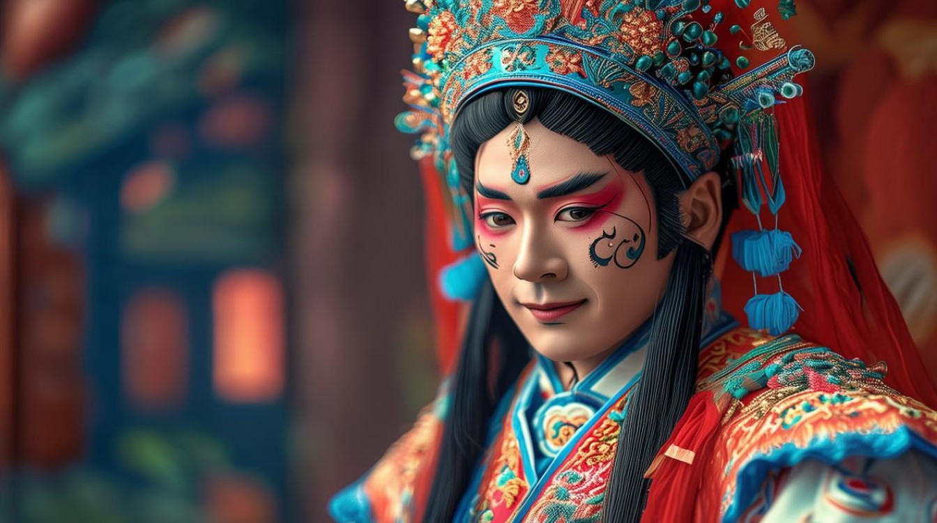 戏曲婺剧的人物画