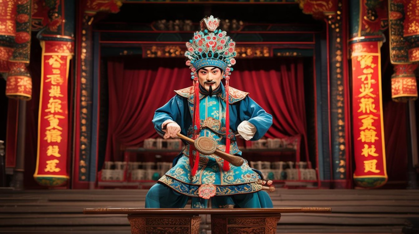 京剧白登云打的锣鼓