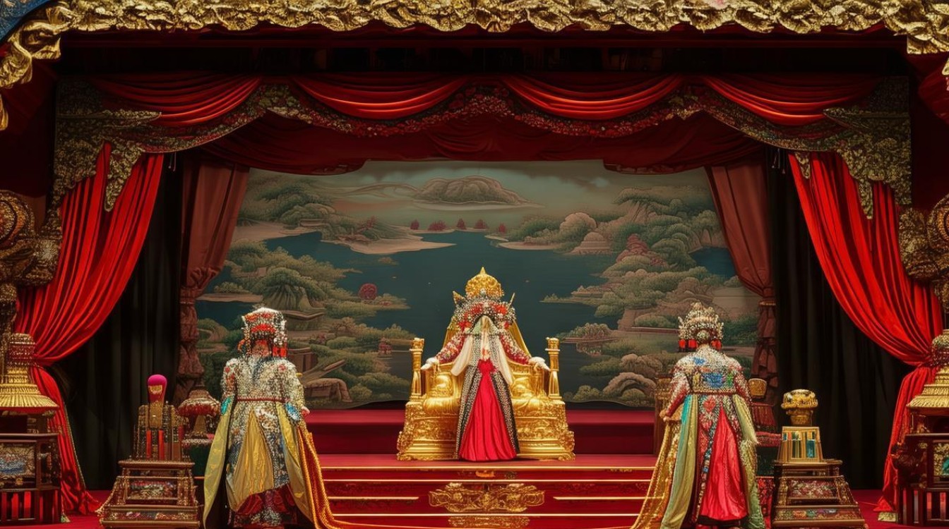戏曲登殿时的道具