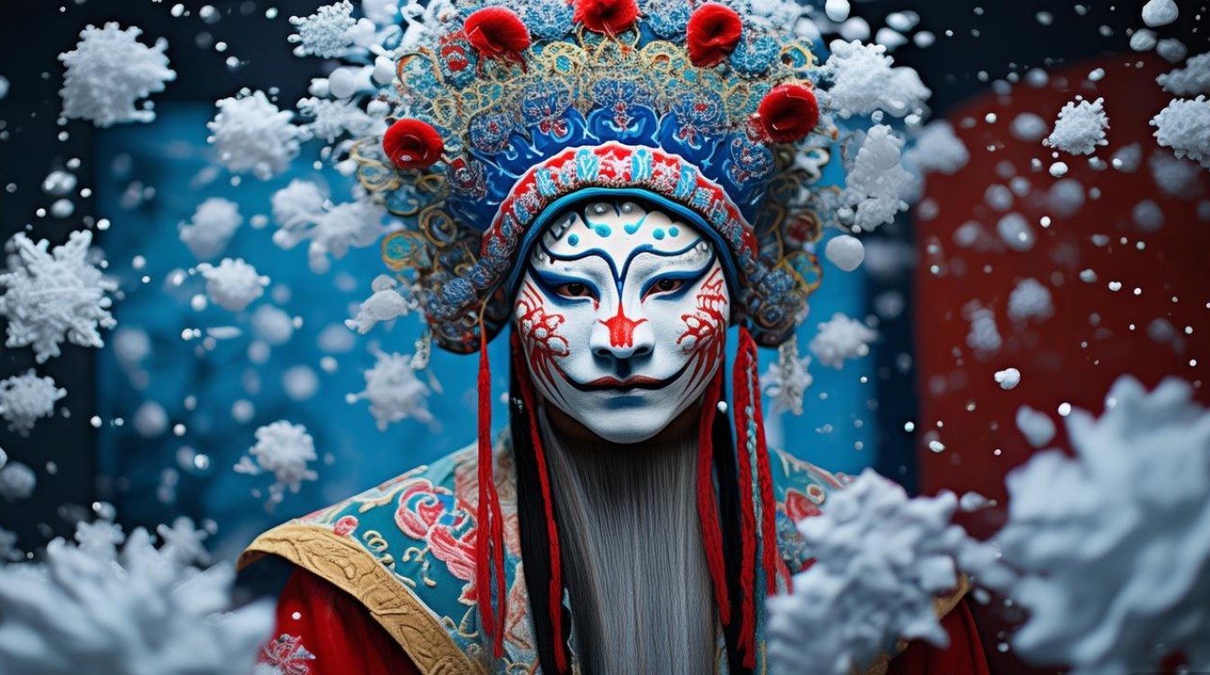 京剧花脸裘芸雪花飘
