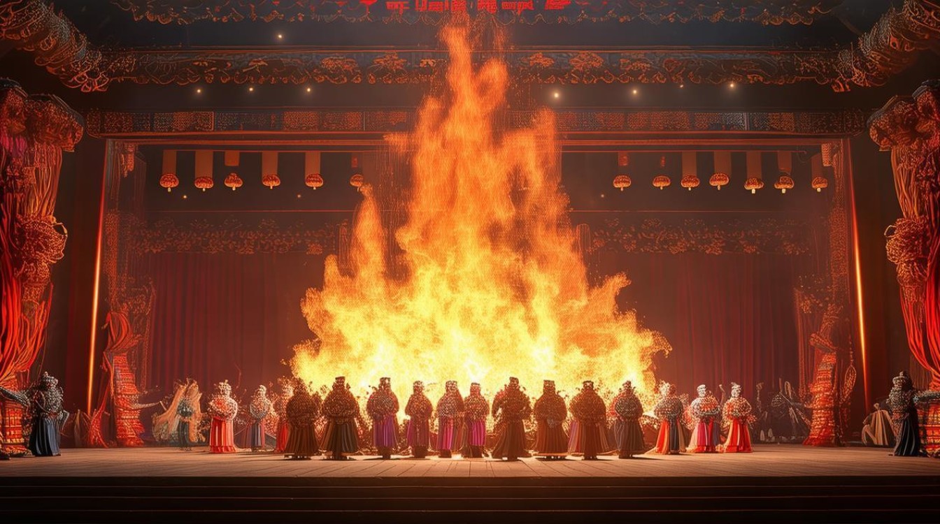 京剧大火熊熊照亮了天