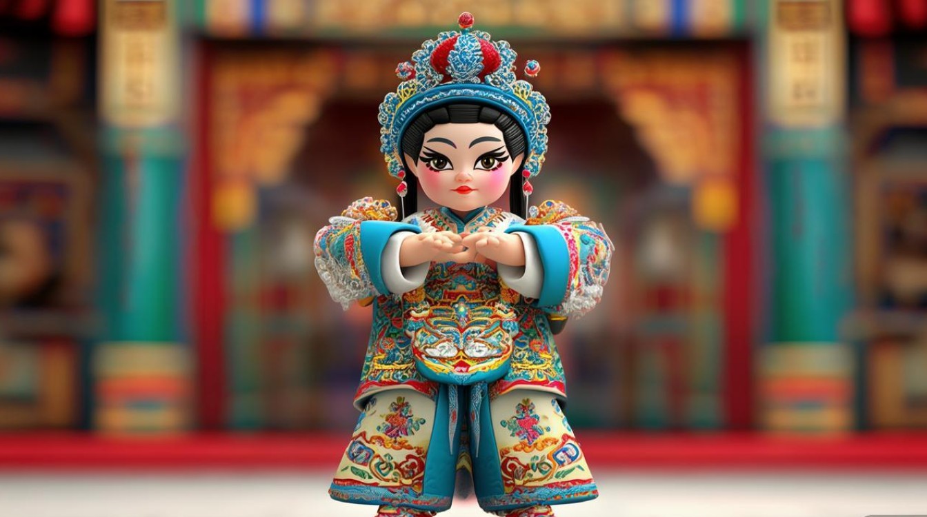 京剧武旦卡通图片