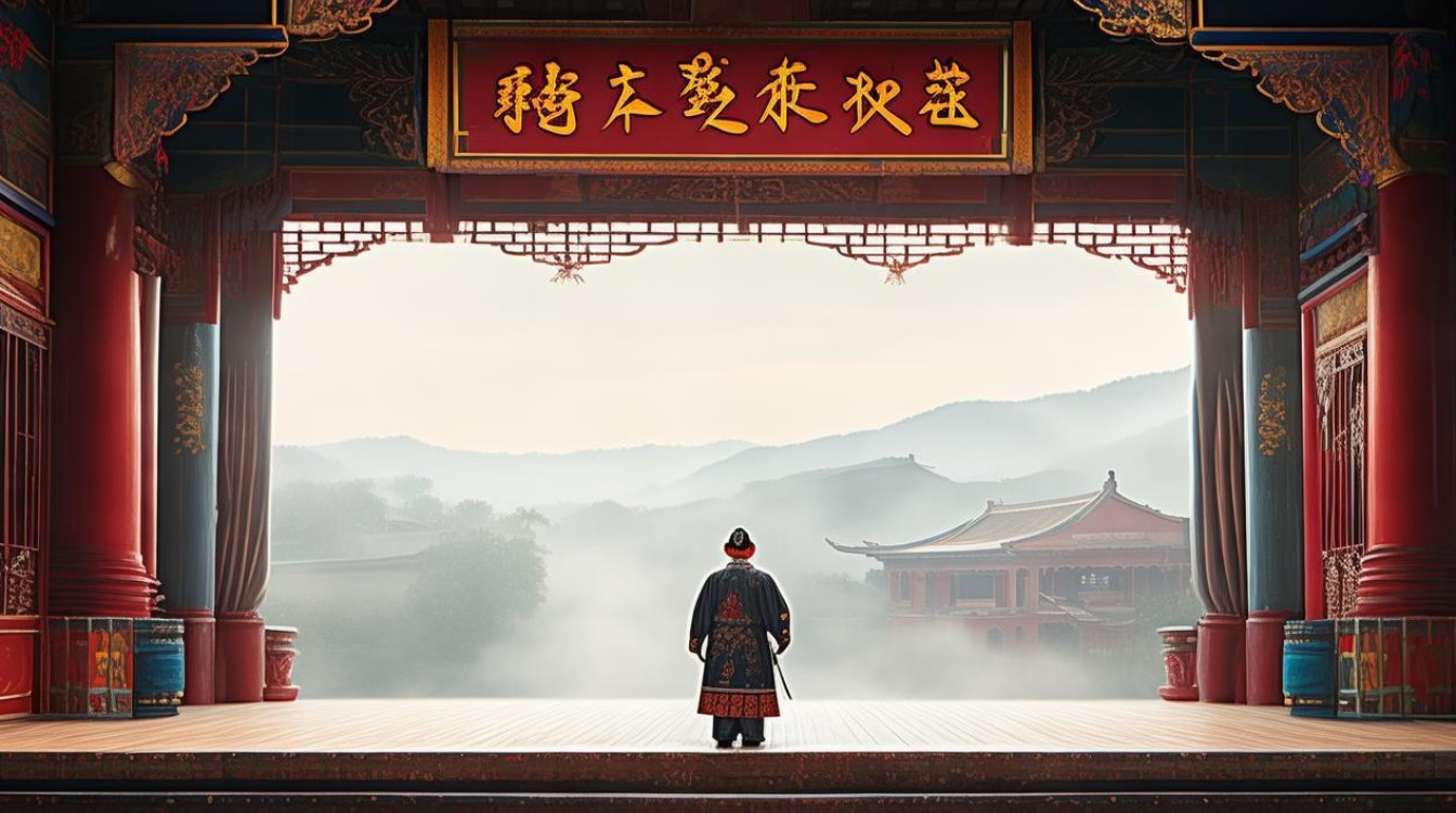 京剧蹬层台望家乡