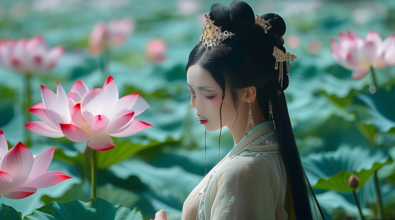 豫剧香魂女荷塘照片