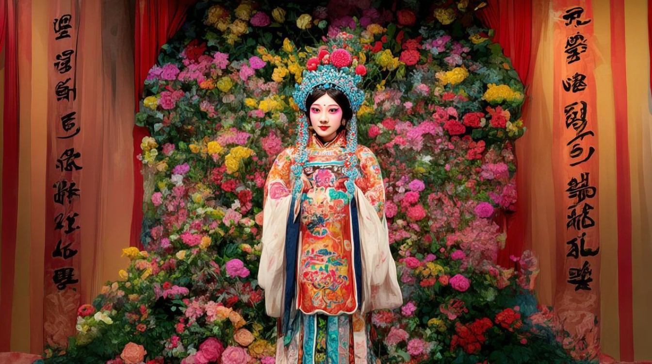 豫剧站花墙高玉荣