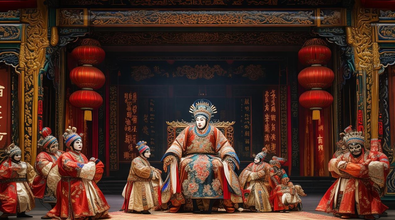 京剧与驸马打坐开封堂上
