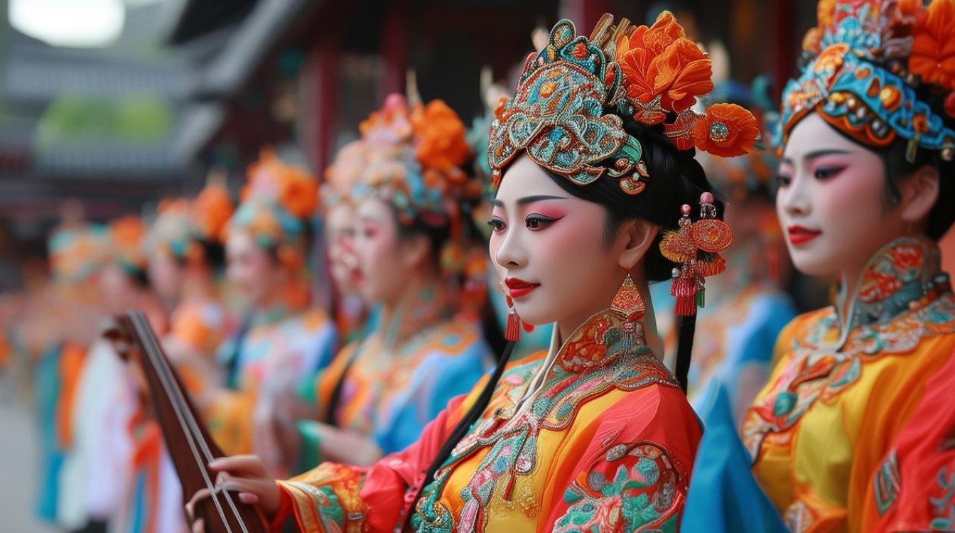 河南戏曲美女唢呐队