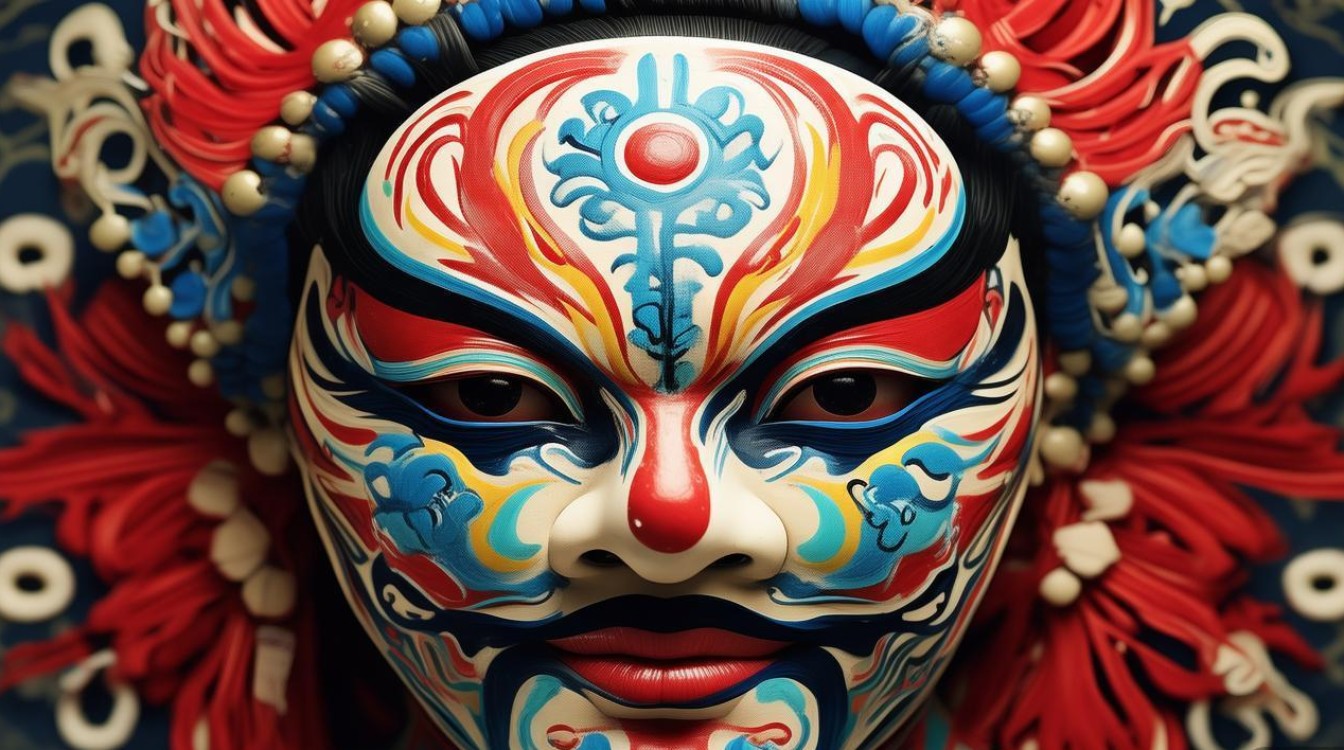 中国戏曲画脸谱