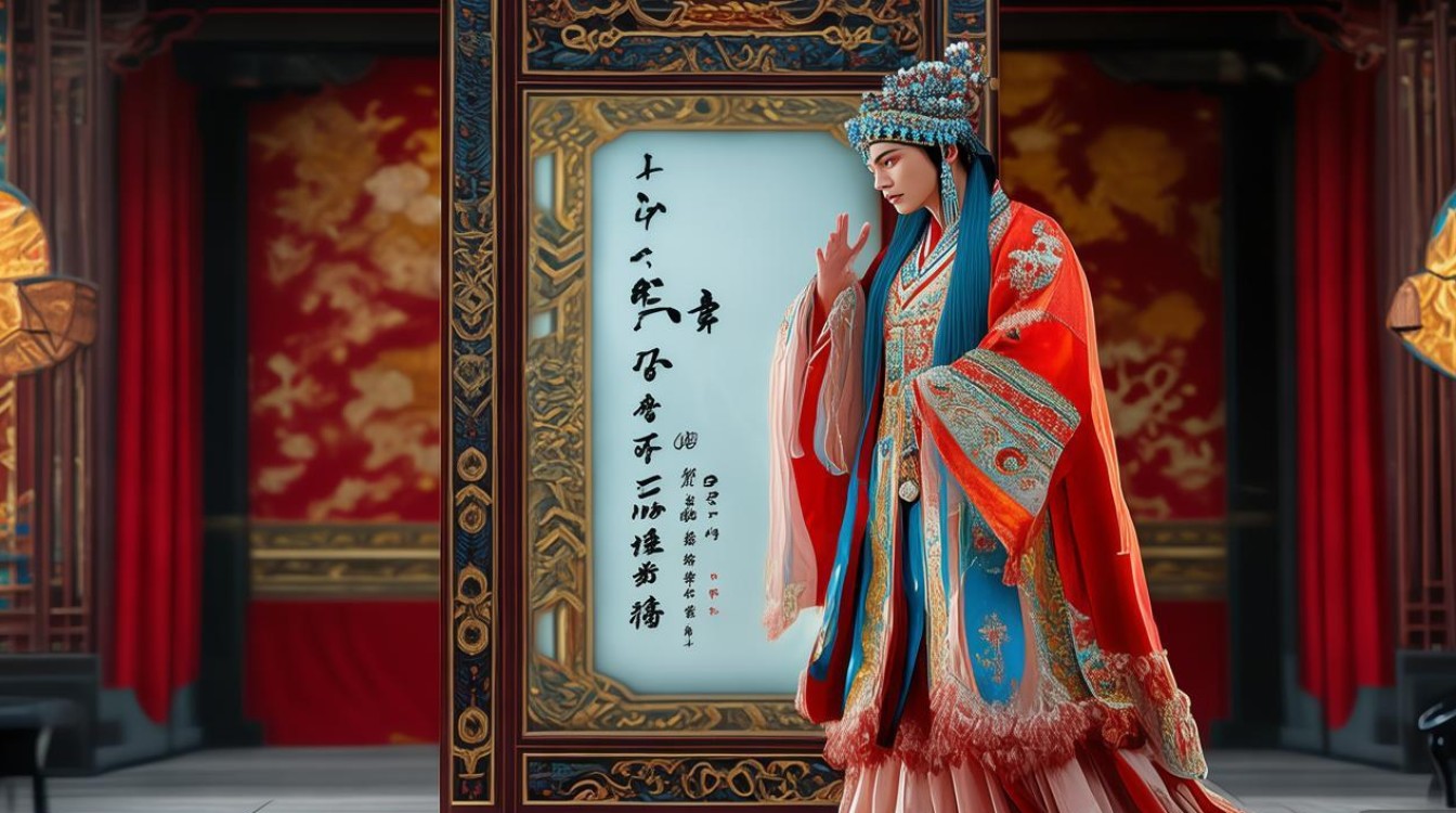 戏曲程咬金照镜子