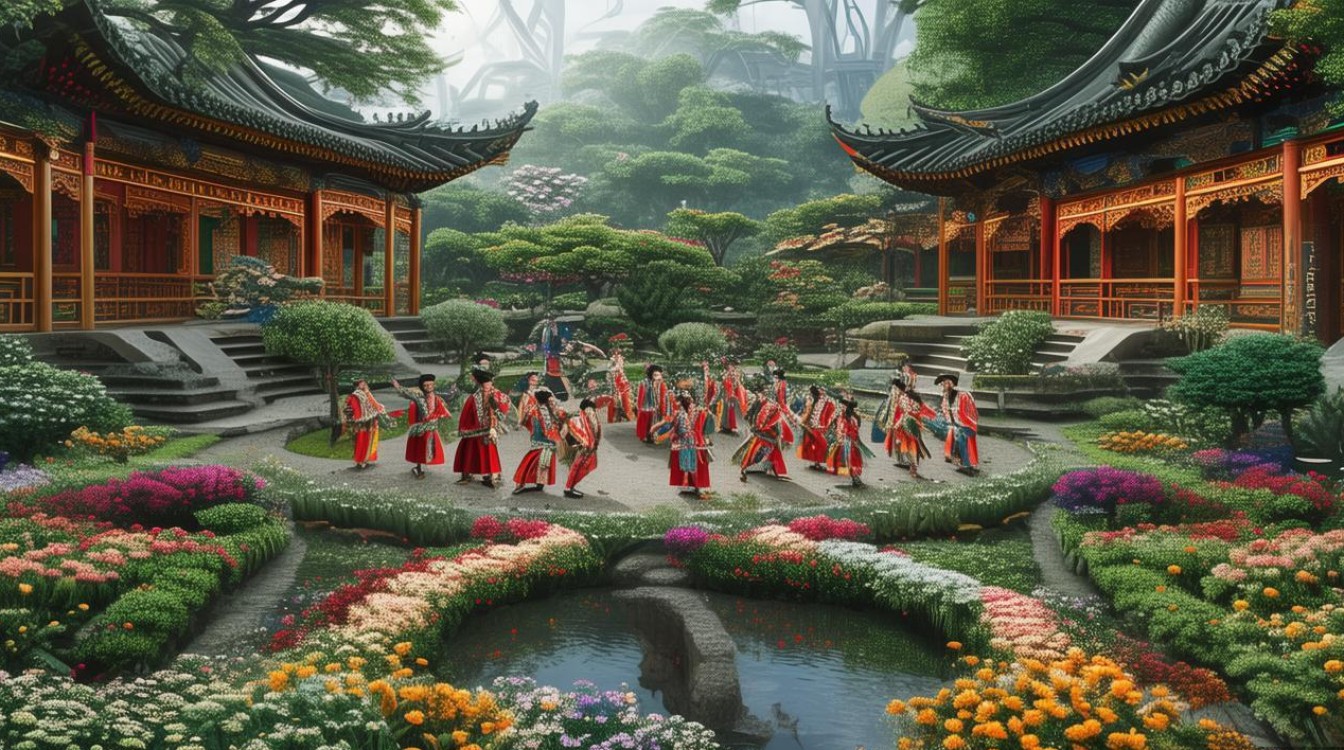 传统戏曲游花园