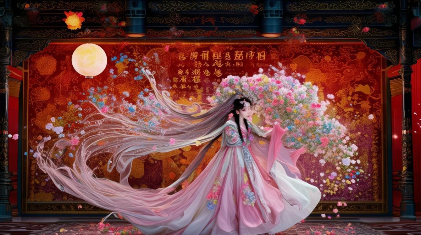 天女散花京剧长绸带