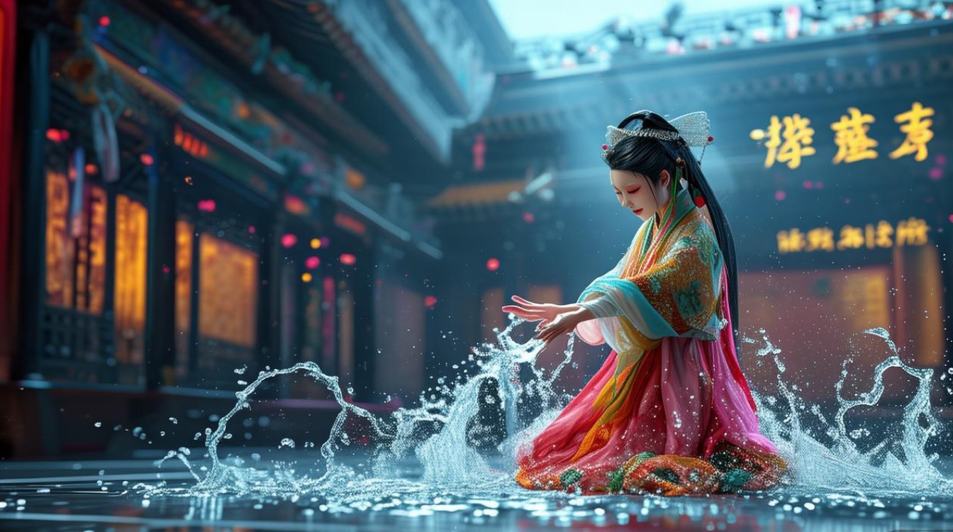 豫剧戏曲马前泼水