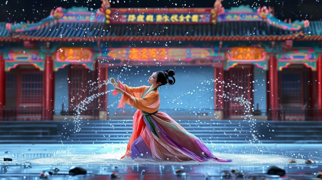 豫剧戏曲马前泼水