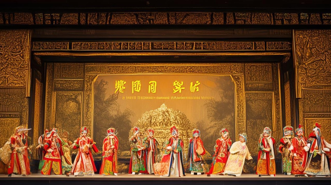 京剧戏曲金殿背景图