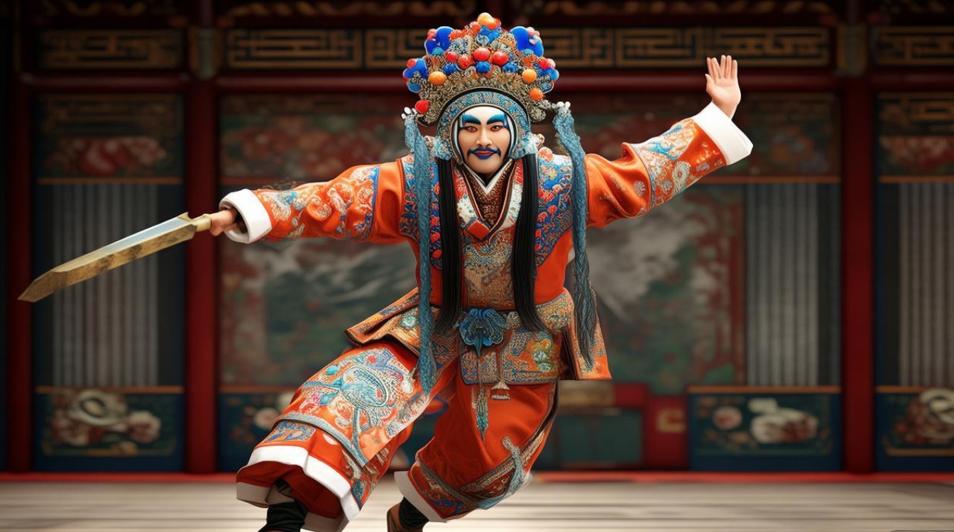 京剧对刀步战视频