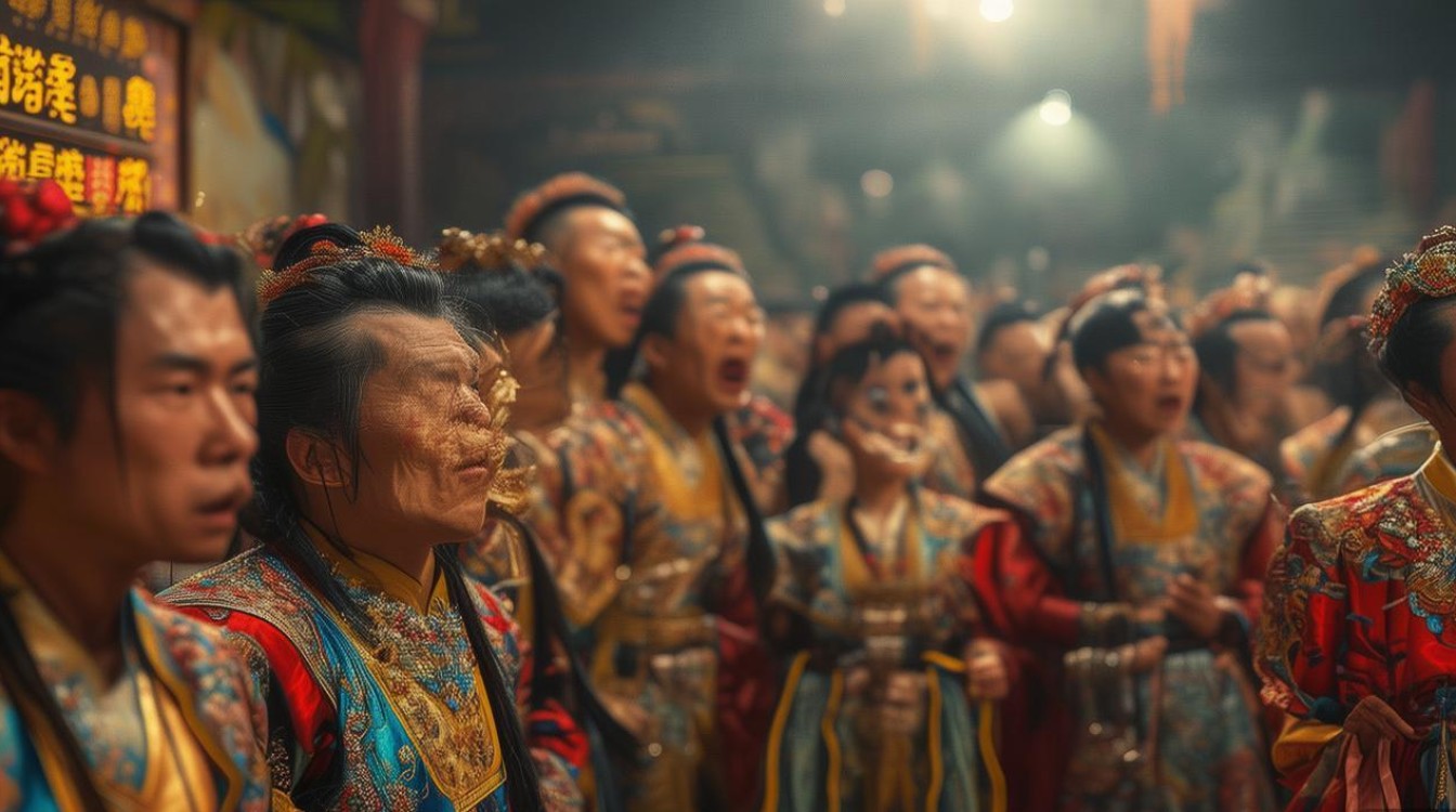 加紧戏曲节前的排练