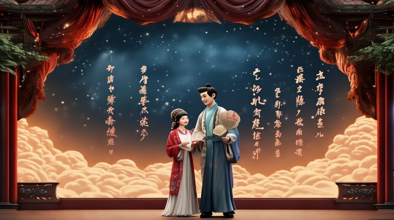 描述爱情经典戏曲唱词