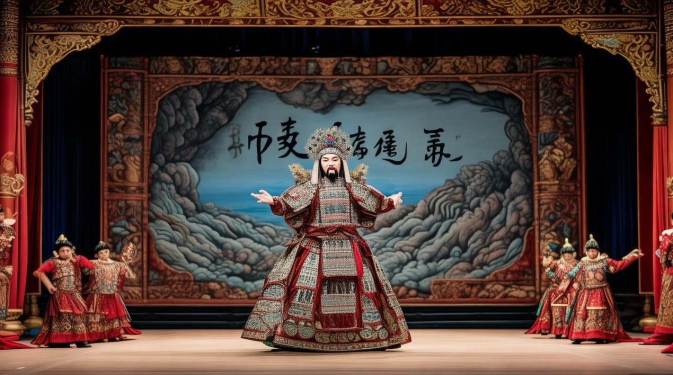 京剧辕门射戟吕布唱
