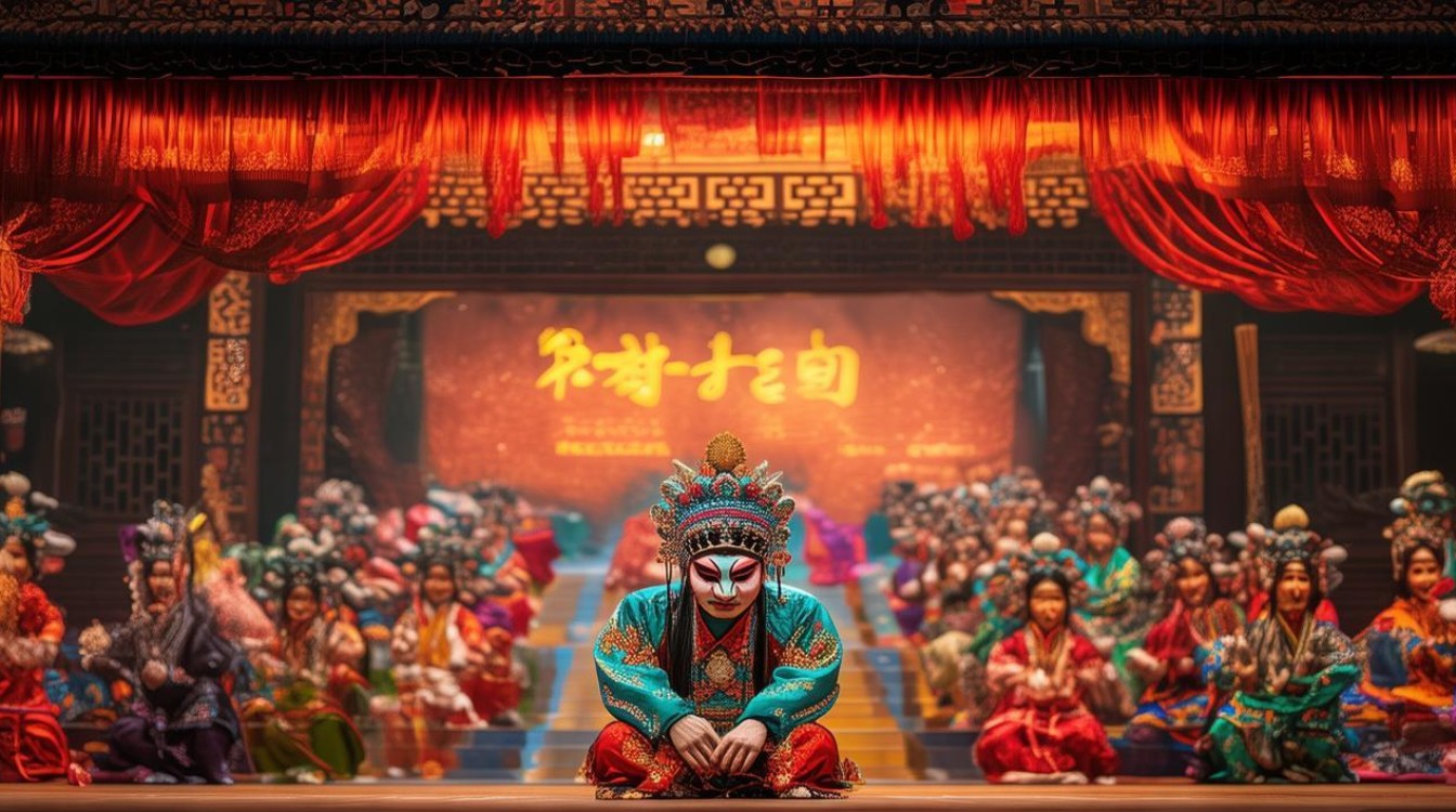 河南豫剧卷席筒场