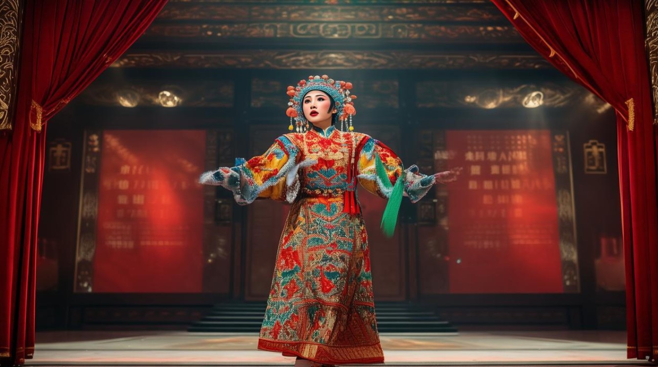 京剧演员王小蝉演唱