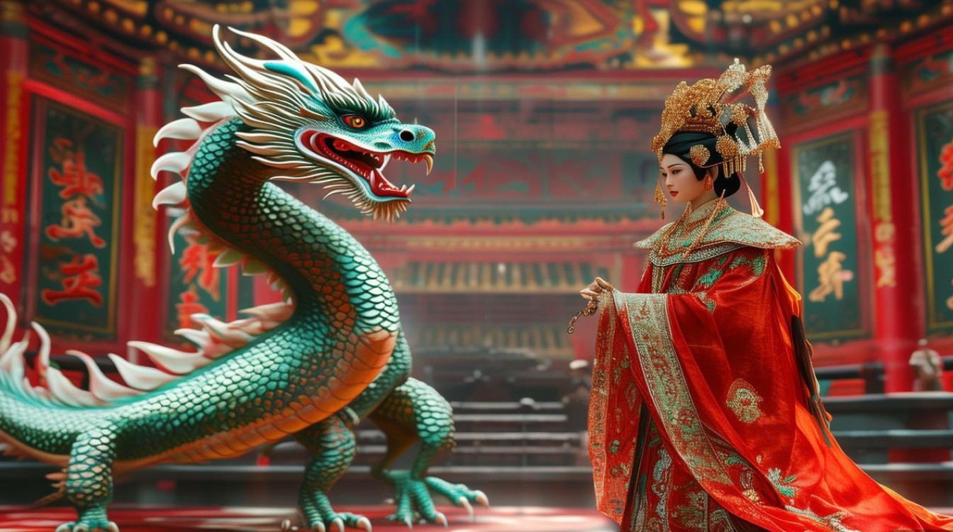 京剧打龙跑与皇后