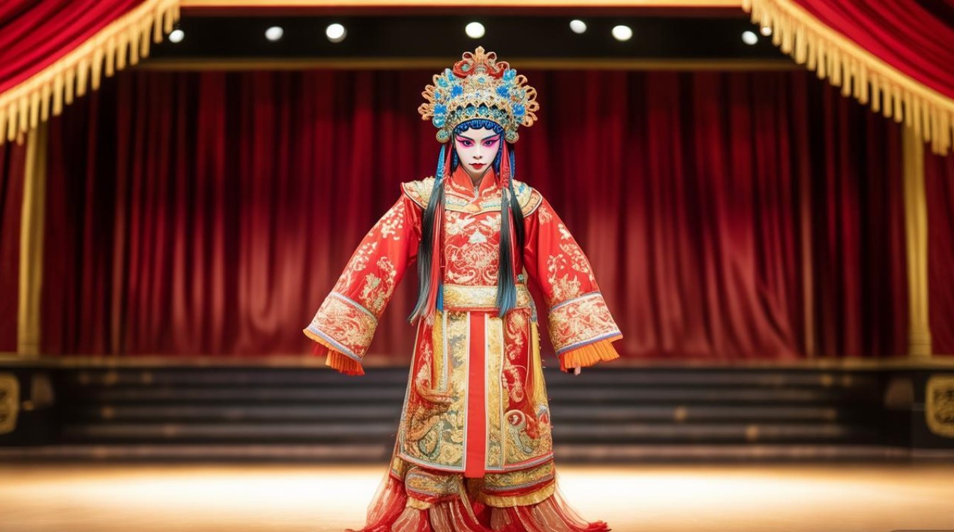 中国京剧胭脂宝褶