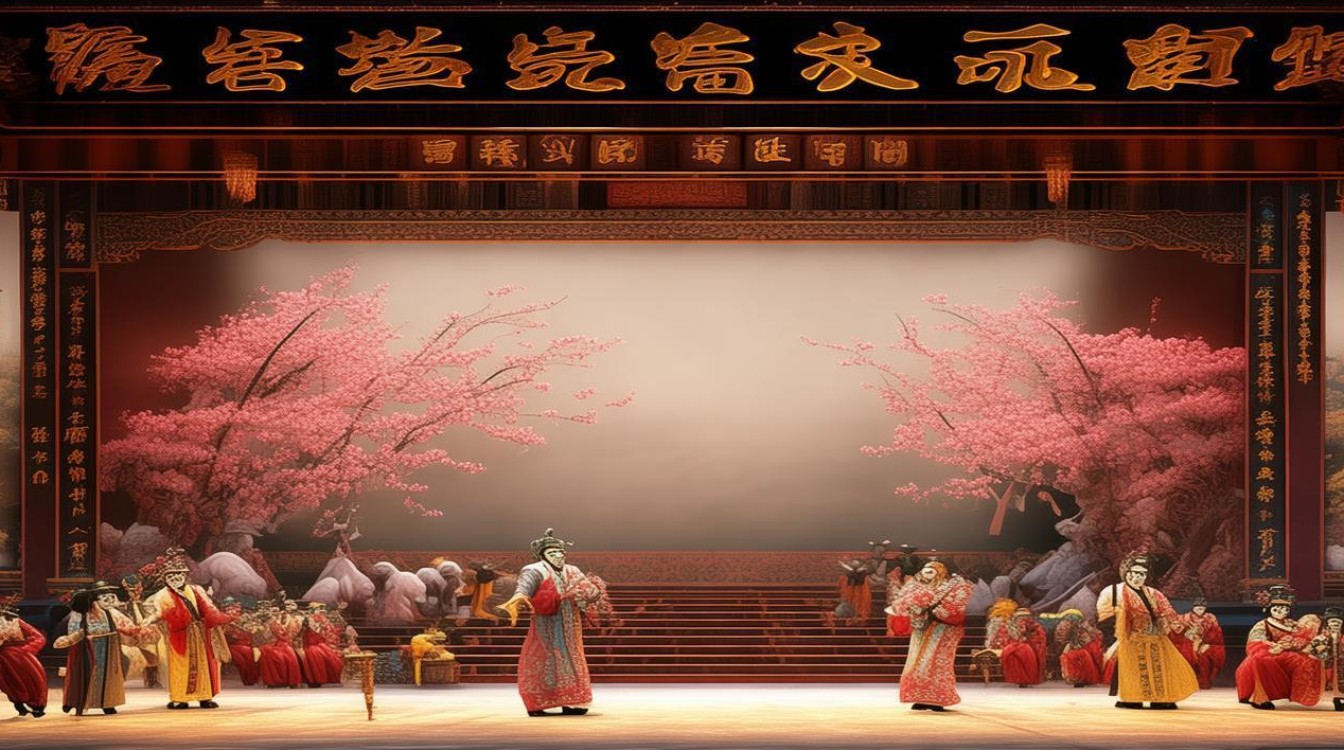 京剧舞台拍摄桃花村