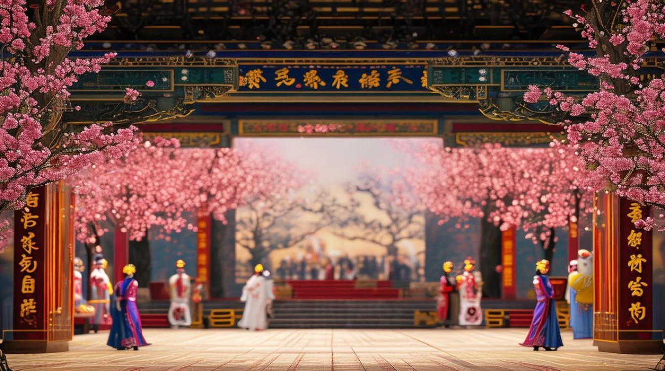 京剧舞台拍摄桃花村