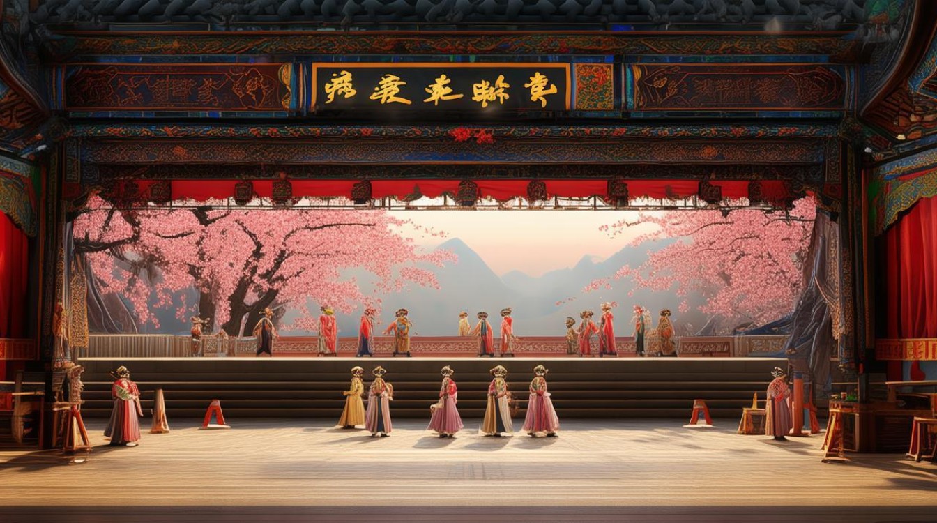 京剧舞台拍摄桃花村