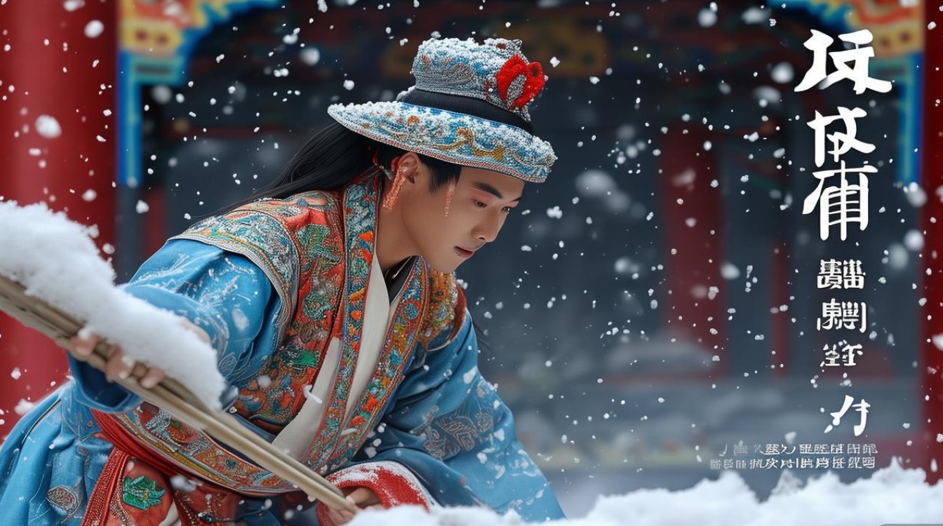 戏曲丁生扫雪主题