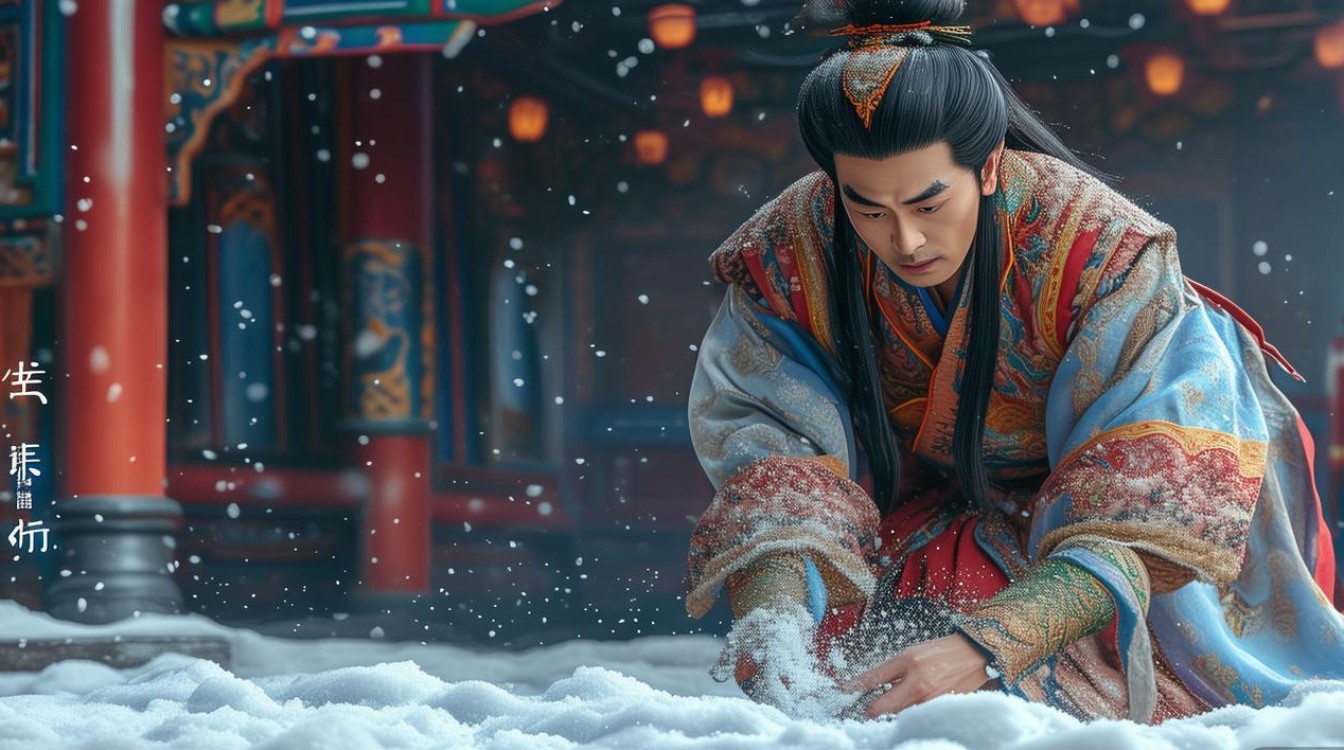 戏曲丁生扫雪主题