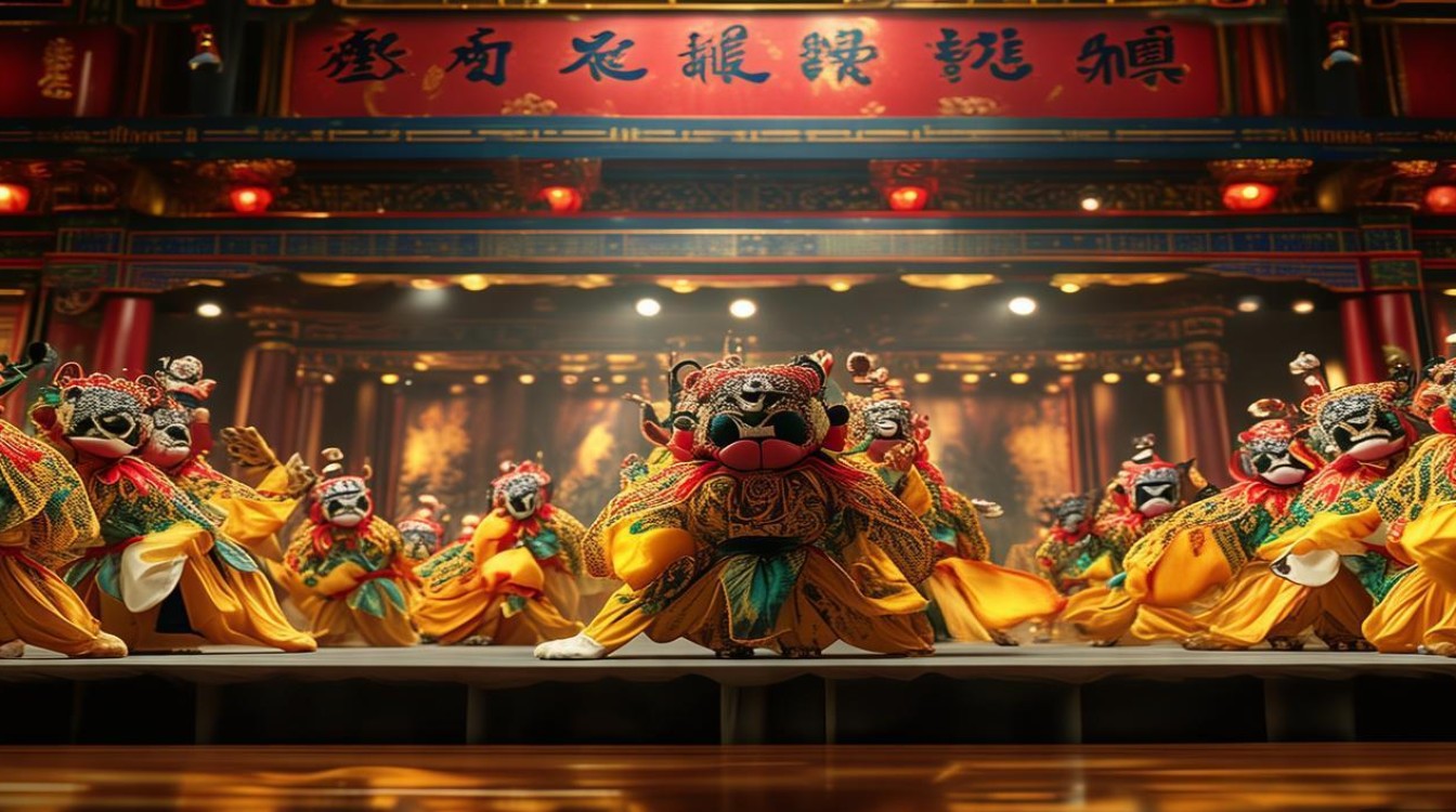 京剧金钱豹摆阵