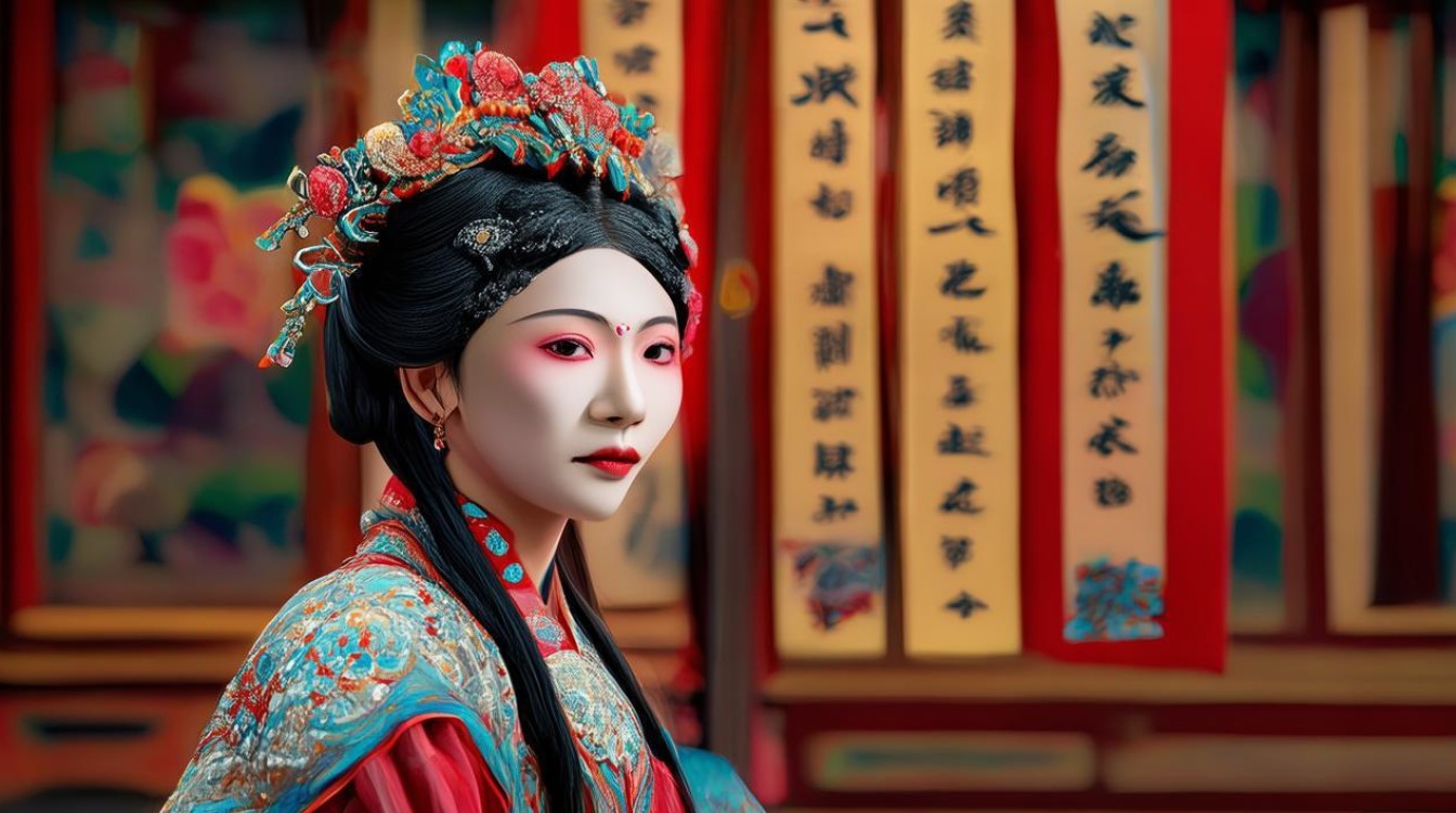 京剧英台抗婚羞答答