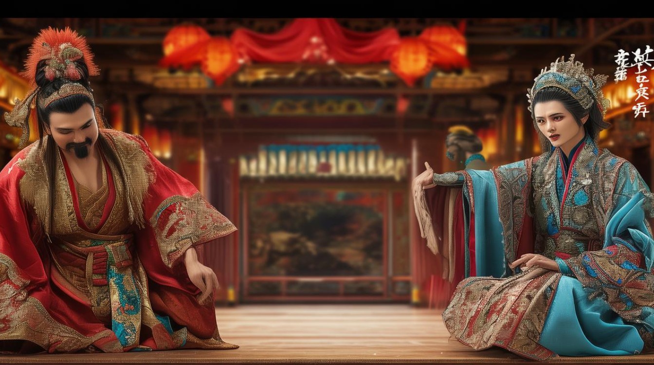 戏曲二虎争妻