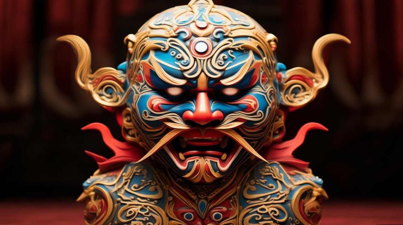 京剧沙和尚脸谱图片大全