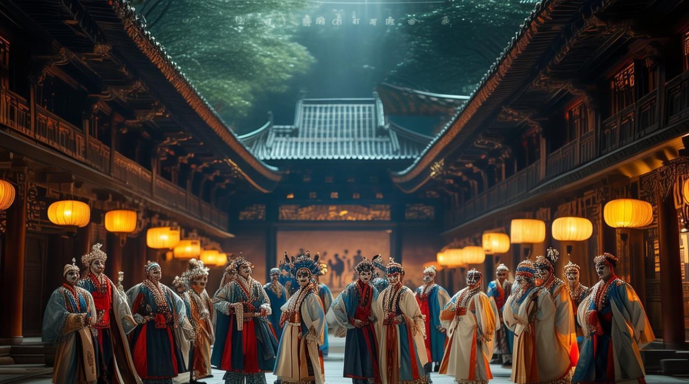 排练京剧断桥一折