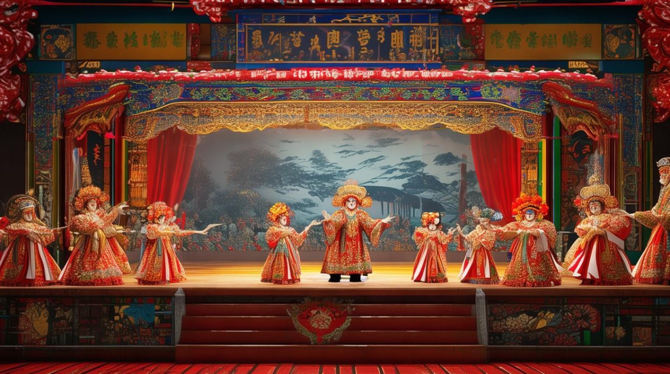 中国风文化豫剧戏曲