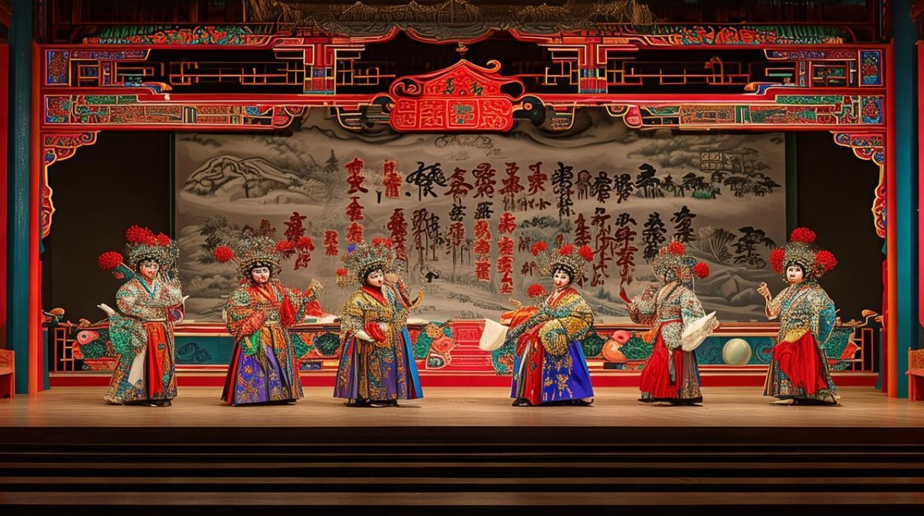 中国风文化豫剧戏曲