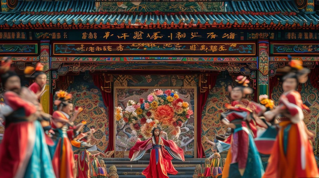 戏曲对花枪开始了