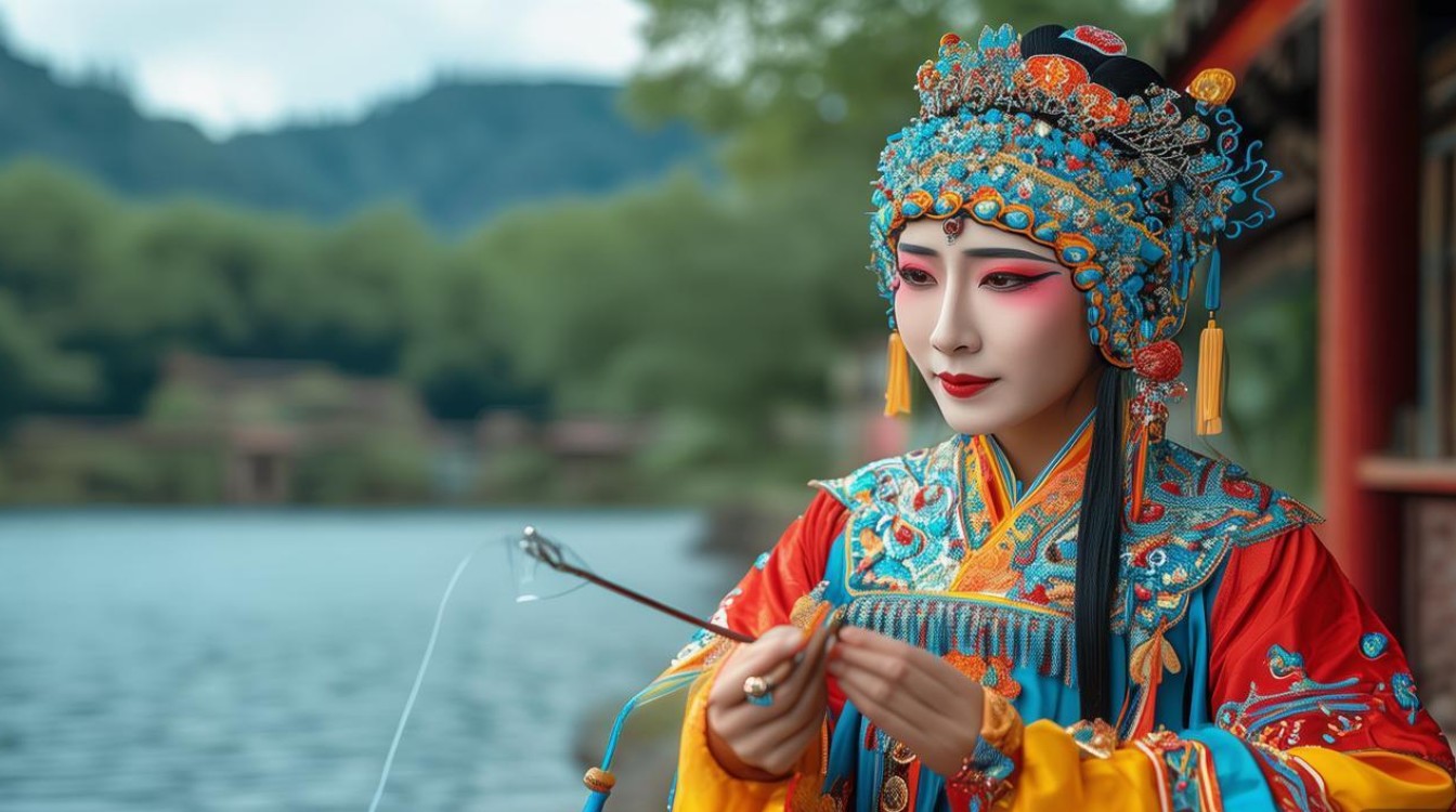 河南豫剧秦英钓鱼