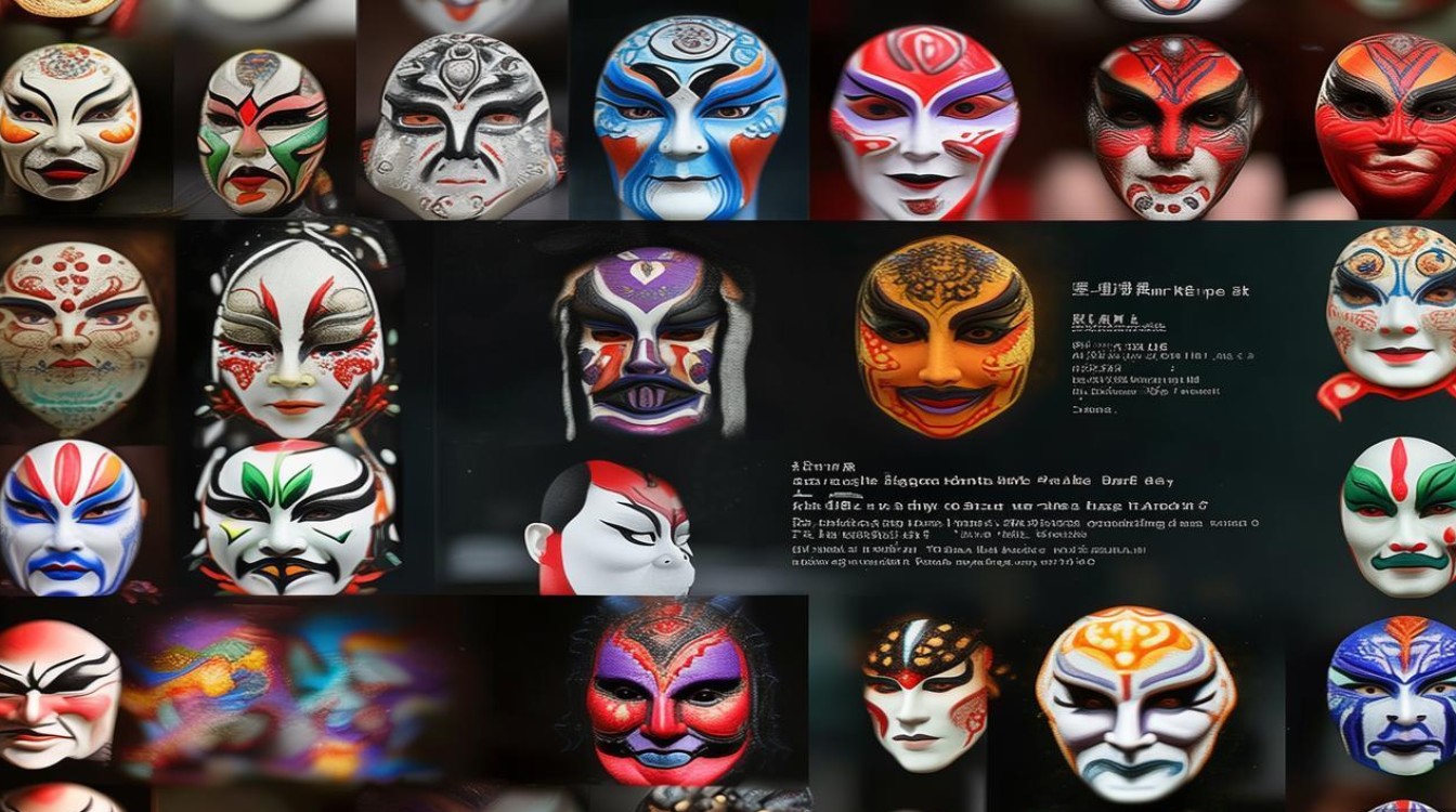 京剧脸谱立体图片大全