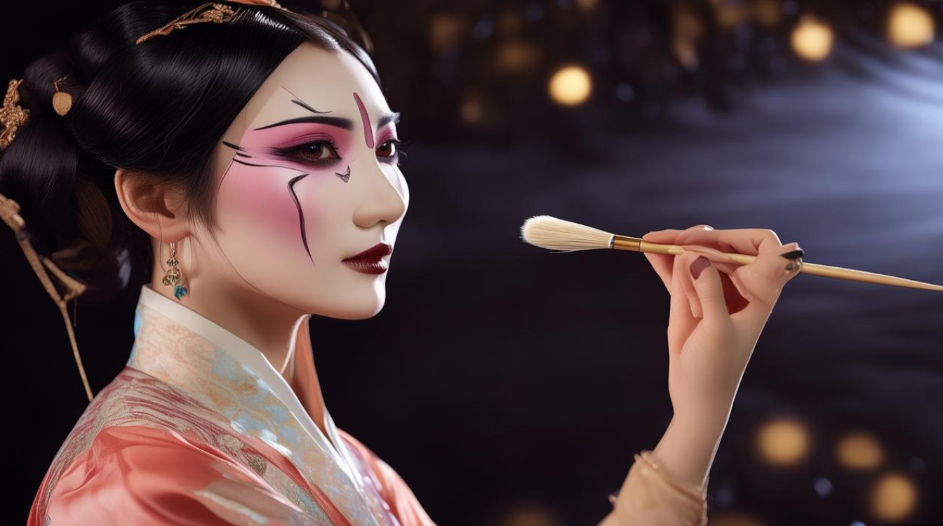 戏曲旦角演员怎样化妆
